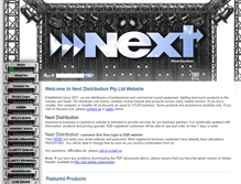 Tablet Screenshot of nextdistribution.com.au